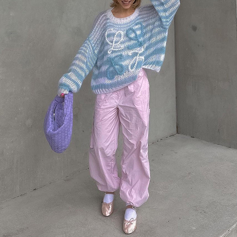 Alana – kolorowy sweter z dzianiny