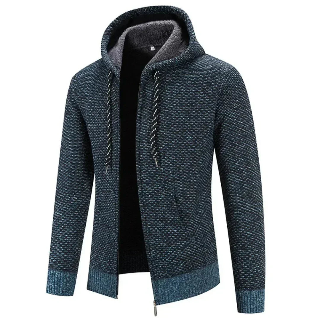 Michael – bluza z kapturem z polarową podszewką