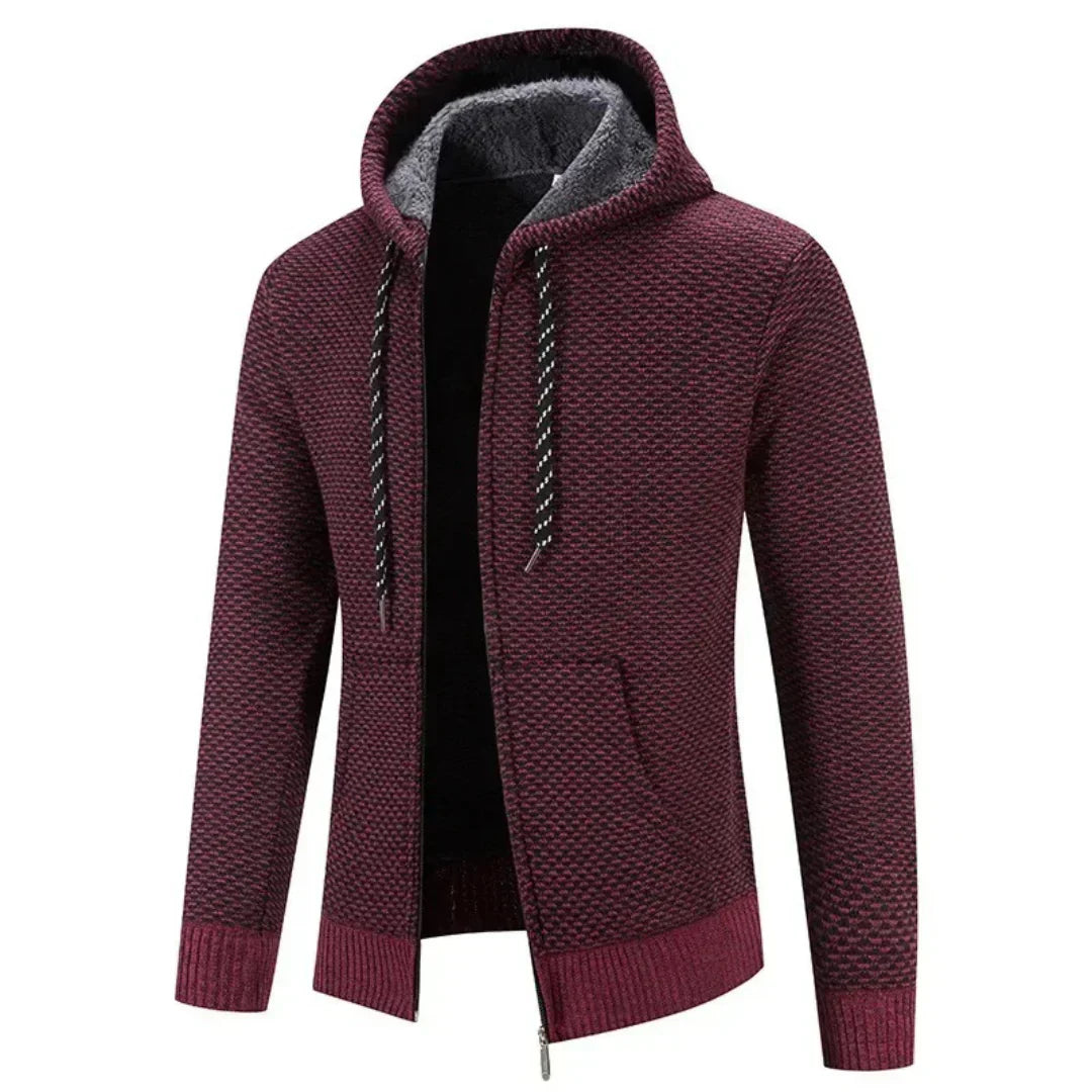 Michael – bluza z kapturem z polarową podszewką