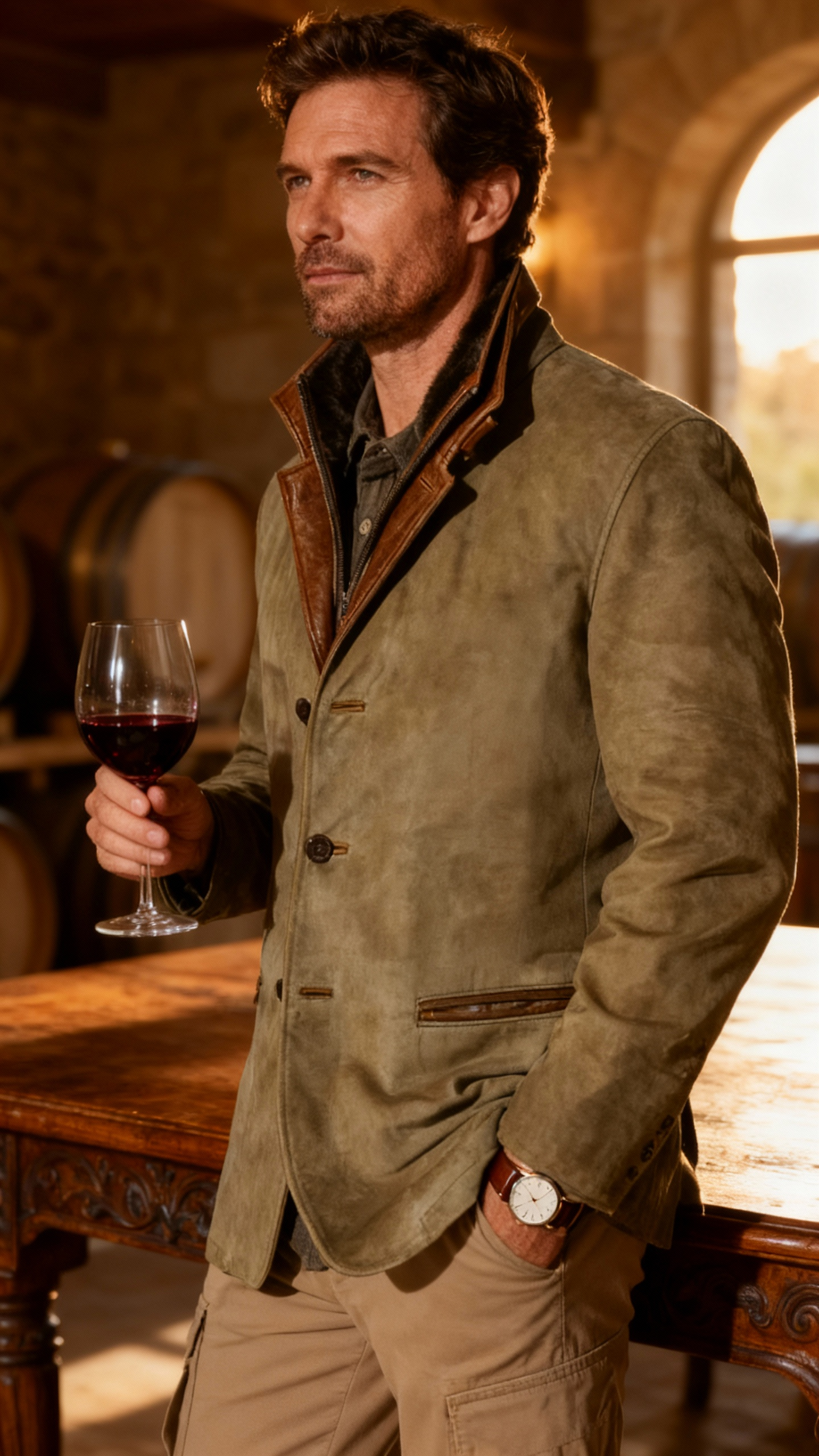 Jack – męski płaszcz dwuwarstwowy w stylu vintage