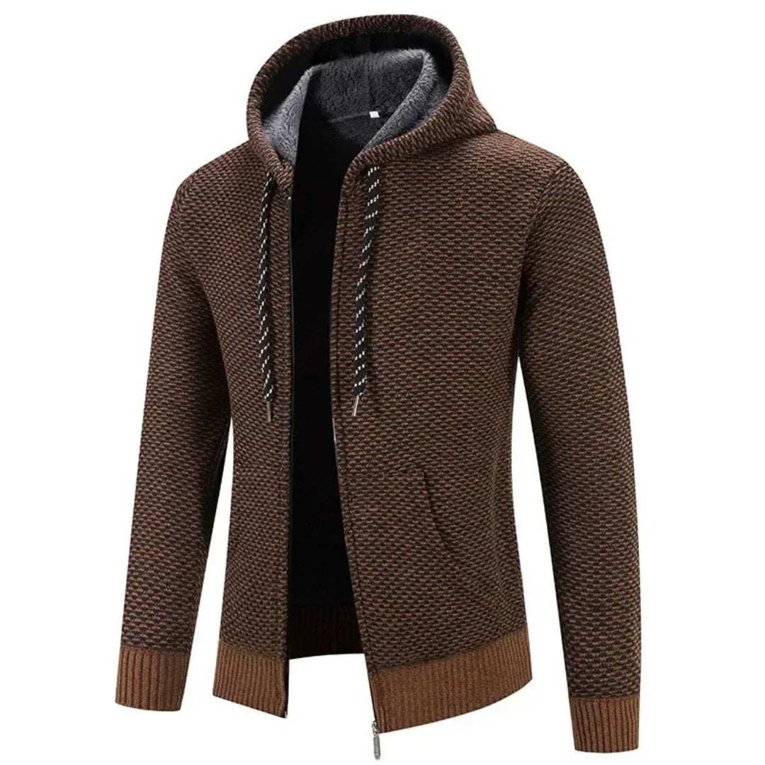 Michael – bluza z kapturem z polarową podszewką