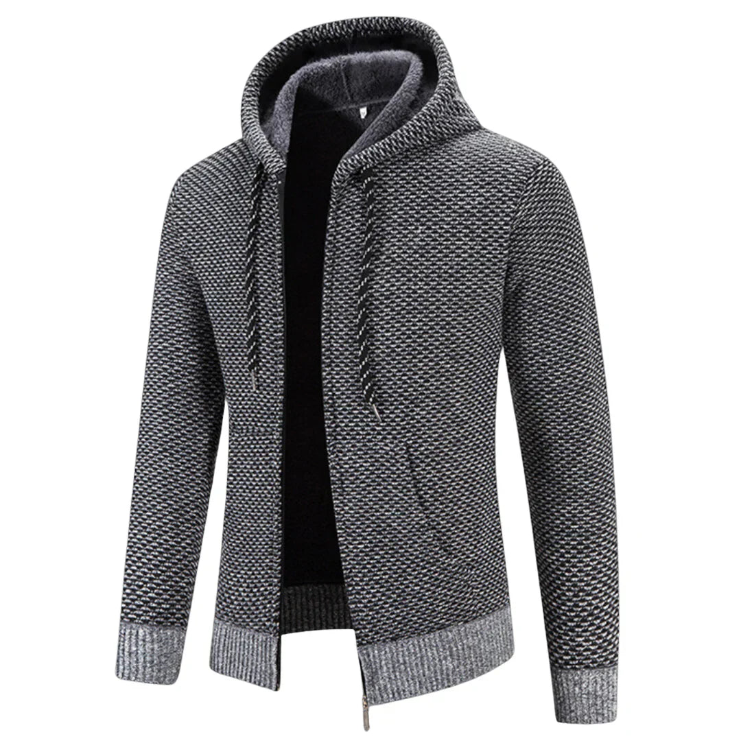 Michael – bluza z kapturem z polarową podszewką