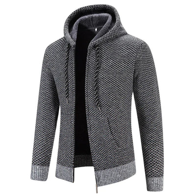 Michael – bluza z kapturem z polarową podszewką