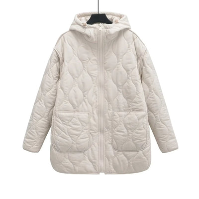 Autumn/Winter New Product Women's New Fashion and Casual Versatile Stand up Collar Hooded Jacket Cotton Coat