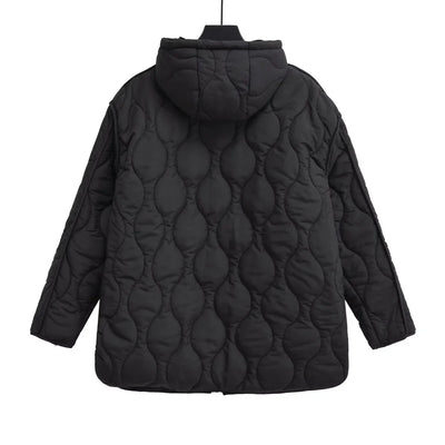 Autumn/Winter New Product Women's New Fashion and Casual Versatile Stand up Collar Hooded Jacket Cotton Coat