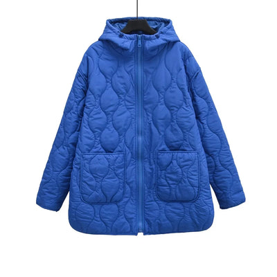 Autumn/Winter New Product Women's New Fashion and Casual Versatile Stand up Collar Hooded Jacket Cotton Coat
