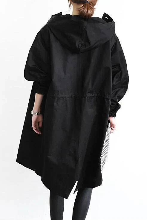 Juliet – długi trencz z kapturem w stylu oversize