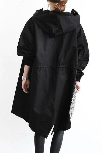 Juliet – długi trencz z kapturem w stylu oversize