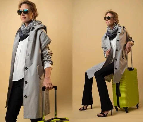 Juliet – długi trencz z kapturem w stylu oversize