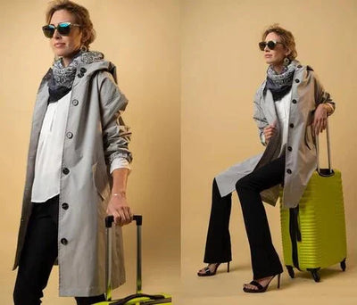 Juliet – długi trencz z kapturem w stylu oversize
