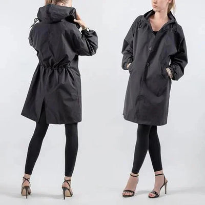 Juliet – długi trencz z kapturem w stylu oversize