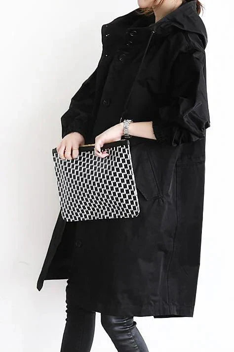 Juliet – długi trencz z kapturem w stylu oversize