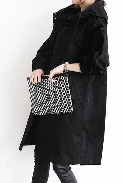 Juliet – długi trencz z kapturem w stylu oversize