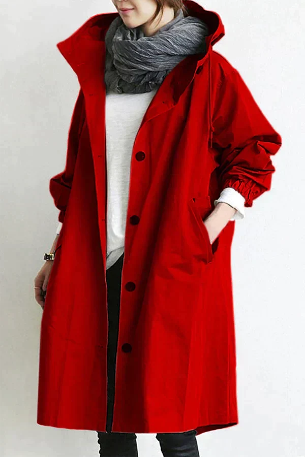 Juliet – długi trencz z kapturem w stylu oversize