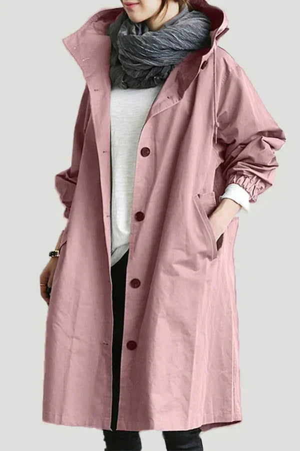 Juliet – długi trencz z kapturem w stylu oversize