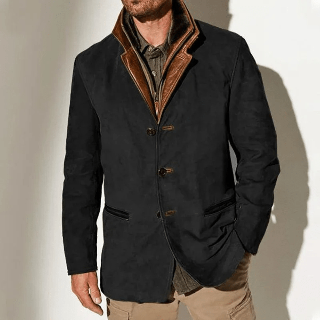 Jack – męski płaszcz dwuwarstwowy w stylu vintage